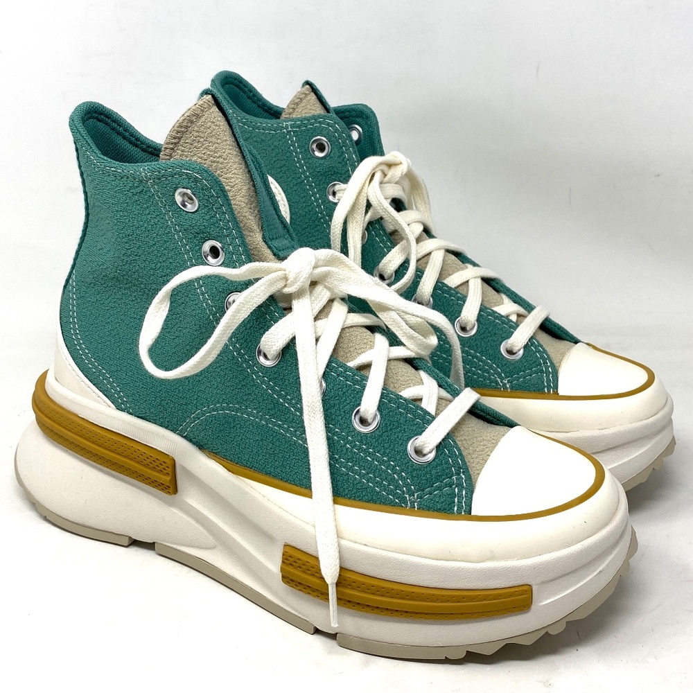 Converse Run Star Legacy CX Shoes Platform Green Knit Women's High Top A03054C